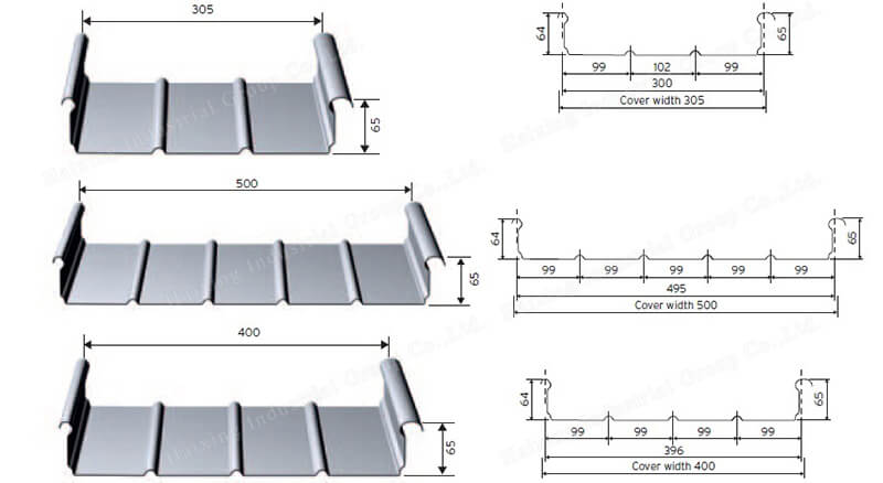 common standing seam roof sheets profile