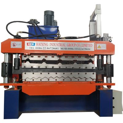 galvanized trapezoidal corrugated roof forming machine